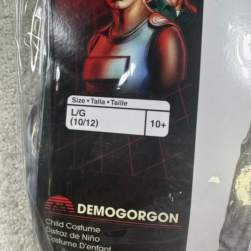 Disguise Stranger Things Demogorgon Costume Large 10/12 Kids Grey Jumpsuit